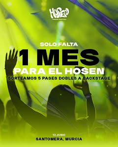 Imagen de ⏳ FALTA 1 MES PARA HOSEN

Y queremos celebrarlo de una for