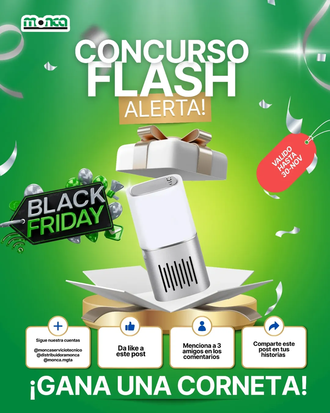 Imagen de 🚨 ¡ALERTA DE CONCURSO FLASH DE BLACK FRIDAY! 🚨

¡Est