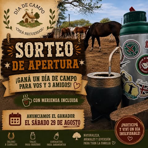 Imagen de 🎉🌿 ¡SORTEO DE APERTURA! 🐴☕

🏆 ¡Ganate un Dí