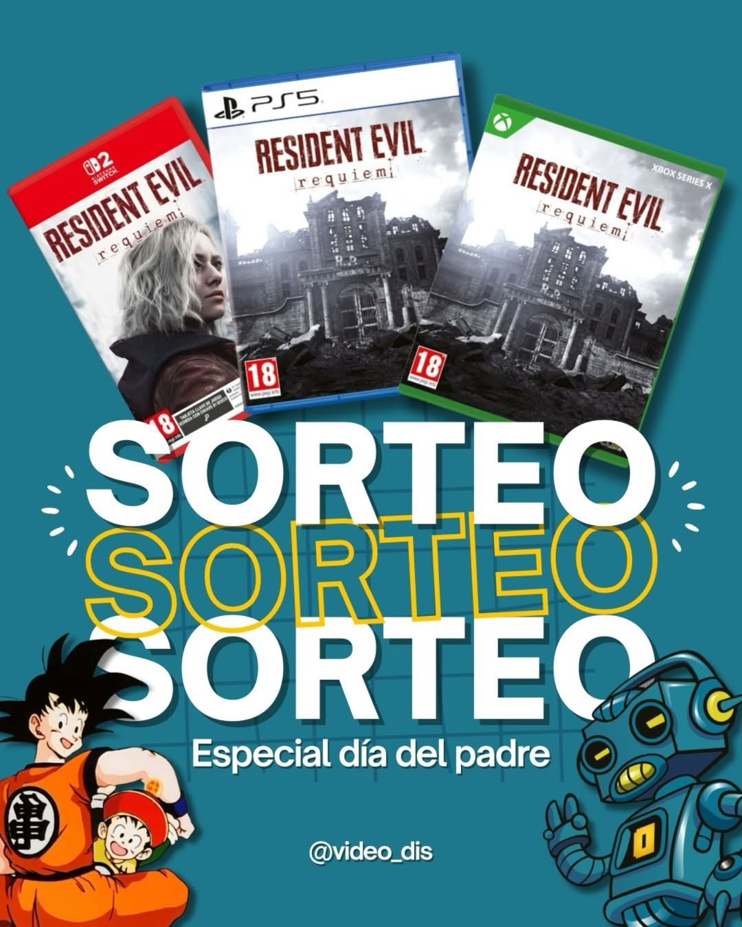 Imagen de SORTEO DÍA DEL PADRE 💥 RESIDENT EVIL REQUIEM

Porque hay