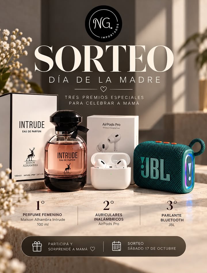 Imagen de 🎁💕 ¡GRAN SORTEO DÍA DE LA MADRE! 💕

En NG IMPORTA