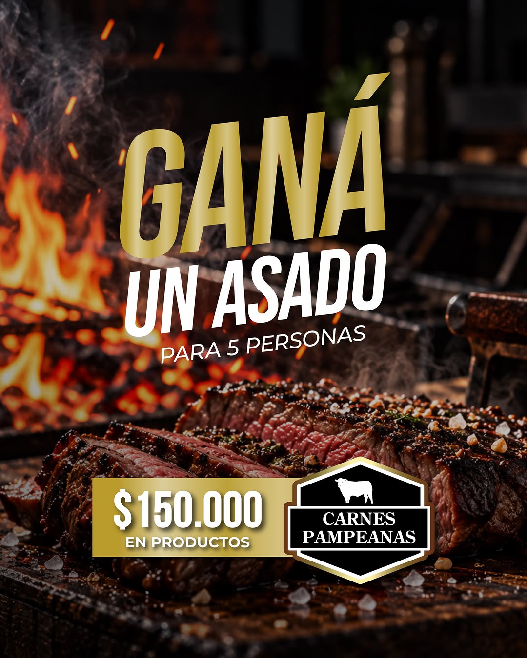 Imagen de 🥩 ¡SORTEO AL FUEGO! Ganate un asado para 5 personas con 