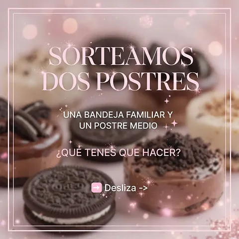 Imagen de 🎉 SORTEAMOS 2 POSTRES 🎉

¡Se viene un sorteo super du