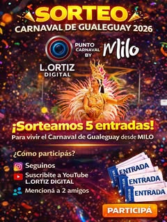 Imagen de 🎭🔥 SORTEO CARNAVAL DE GUALEGUAY 2026 🔥🎭

En L.OR