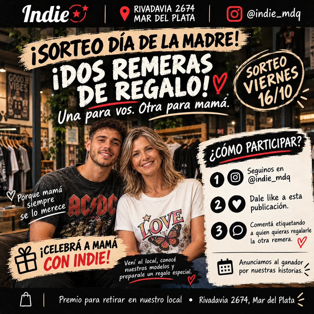 Imagen de ❤️🎁 ¡SORTEO DÍA DE LA MADRE EN INDIE! 🎁❤️

 