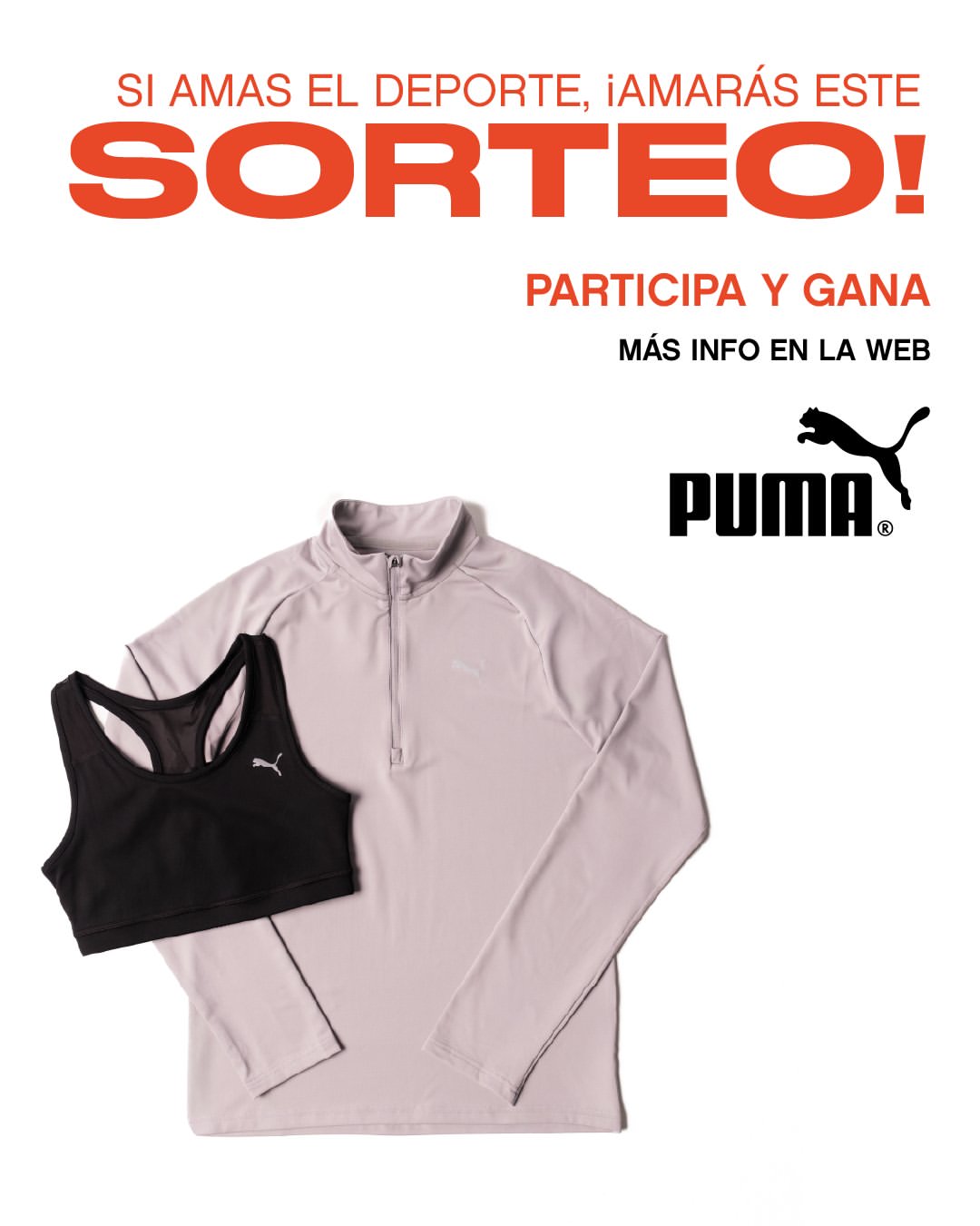 Imagen de NUEVO SORTEO📢💥

PARTICIPA Y GANA un look de @puma

Vam