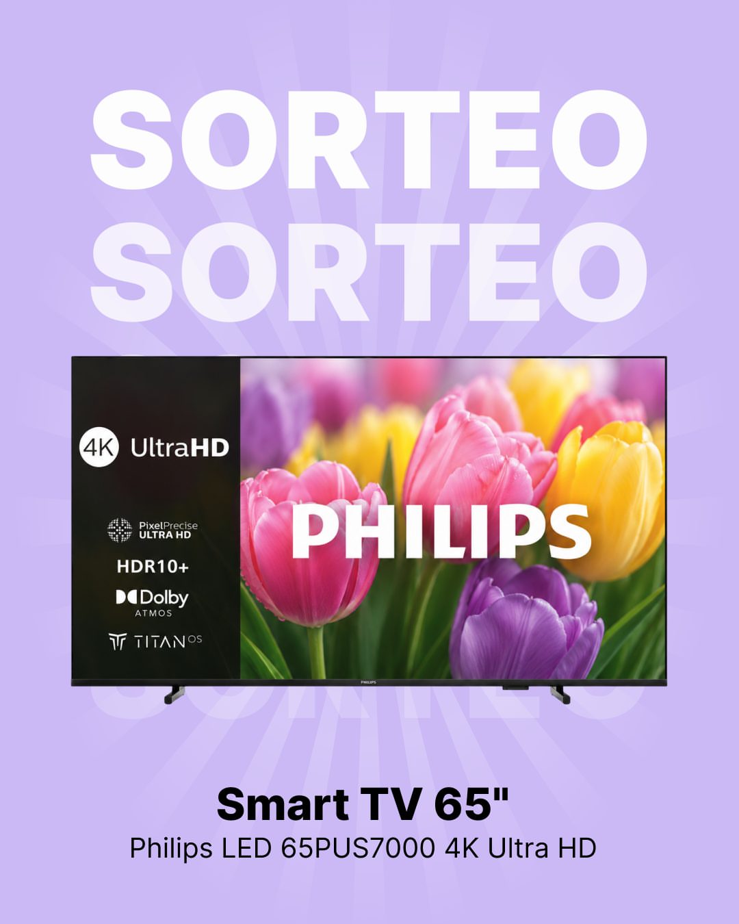 Imagen de #SORTEO | Sorteamos una televisión TV Philips LED 65PUS7000