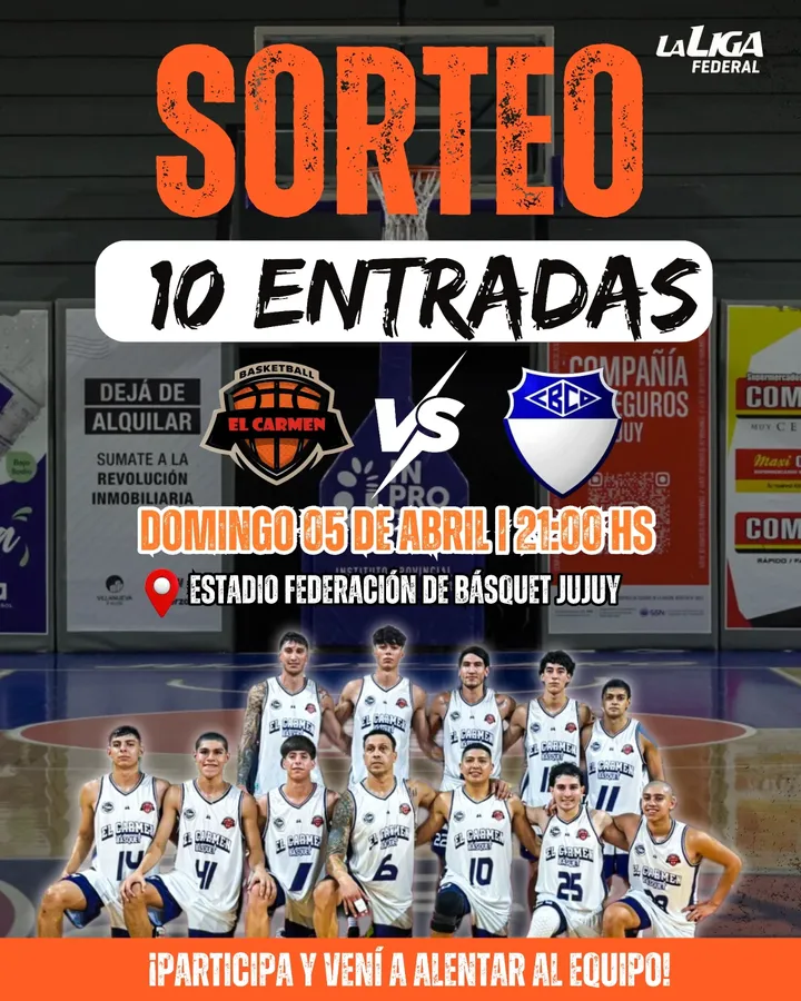 Imagen de ¿Querés estar en la cancha este domingo? 🏀💜

Sorteam