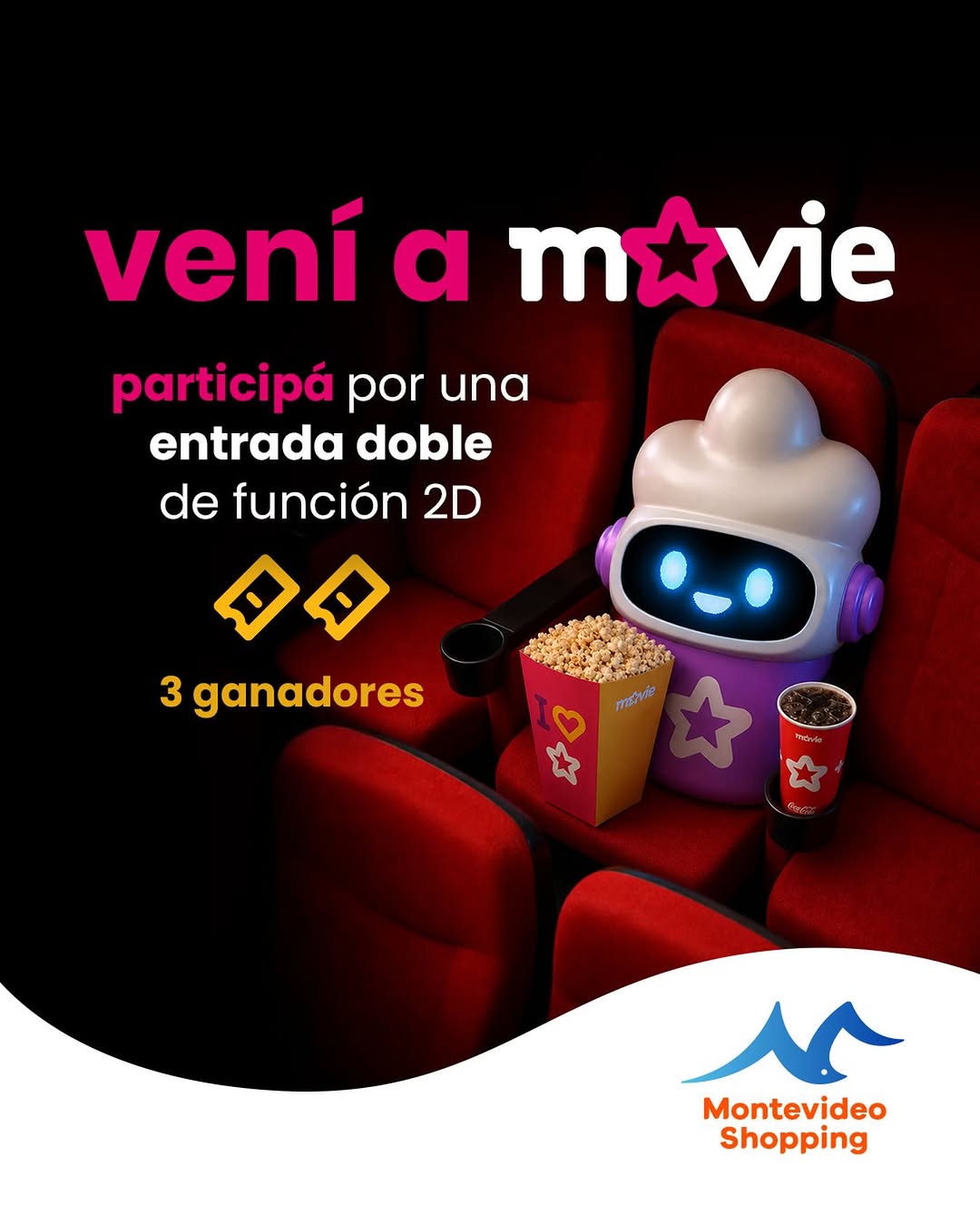 Imagen de #Sorteo Cinéfilo @movie_uy!🎬🍿 
Participá por 1 entra