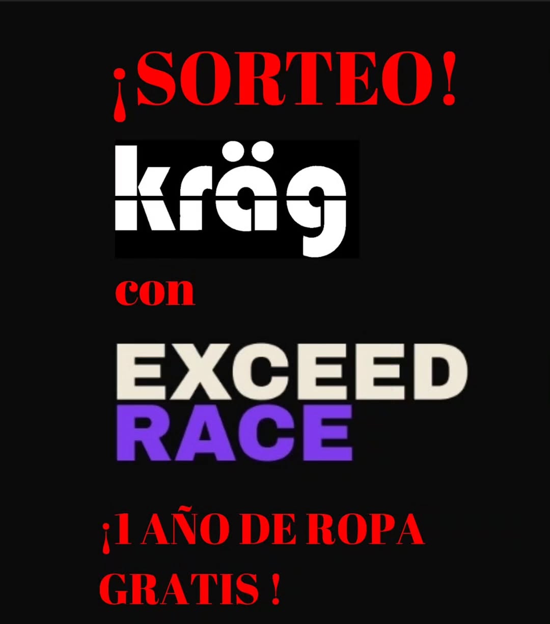 Imagen de 🎉 ¡SORTEO junto a Exceed Race! 🎉

👕 ¡Gana ropa de