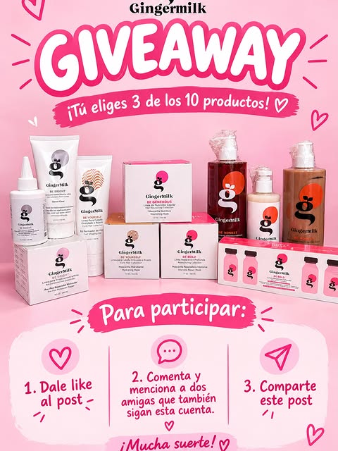 Imagen de 🎀✨ GIVEAWAY GINGERMILK ✨🎀

¡Chicas, les tengo una