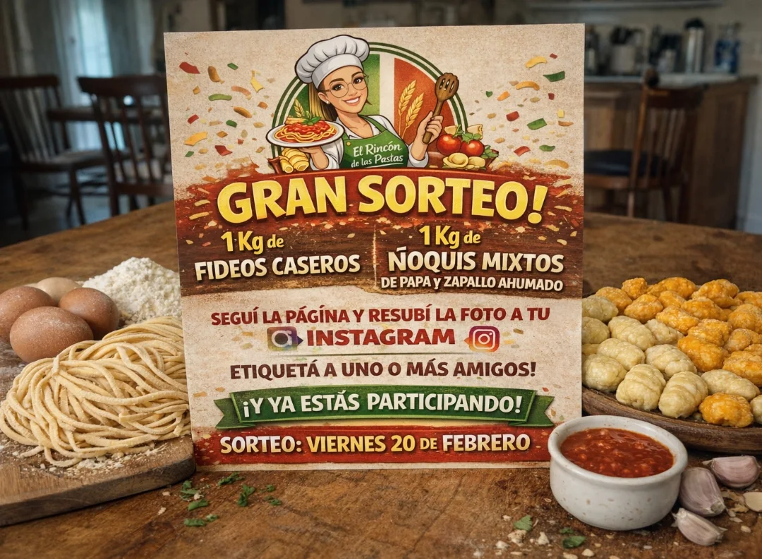 Imagen de 🎉✨ GRAN SORTEO en El Rincón de la Pasta ✨🎉
Se vie