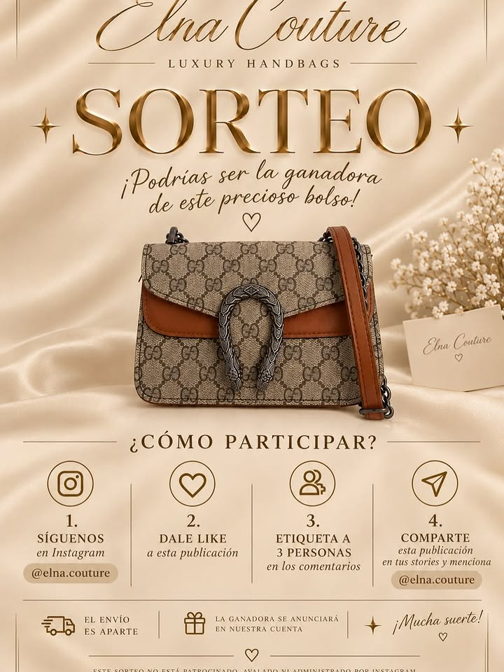 Imagen de ✨🤎 ¡SORTEO EN ELNA COUTURE! 🤎✨

¿Quieres ganar e