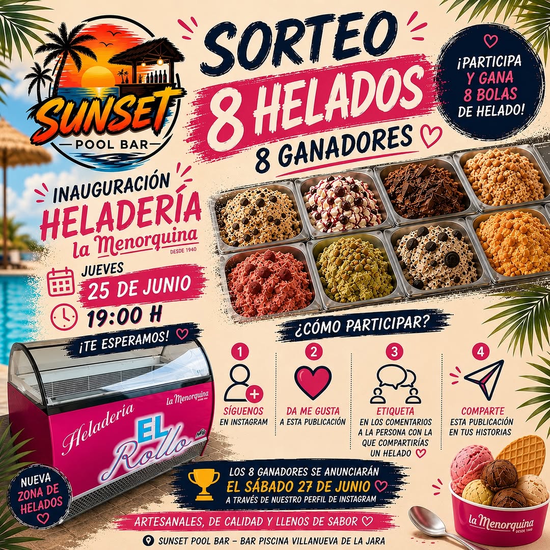 Imagen de 🍦✨ ¡SORTEO DE INAUGURACIÓN! ✨🍦

¡La heladería 
