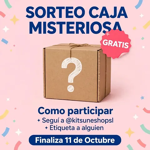 Imagen de 🎁 SORTEO IMPERDIBLE 🎁

📦 CAJA MISTERIOSA - VARIOS O