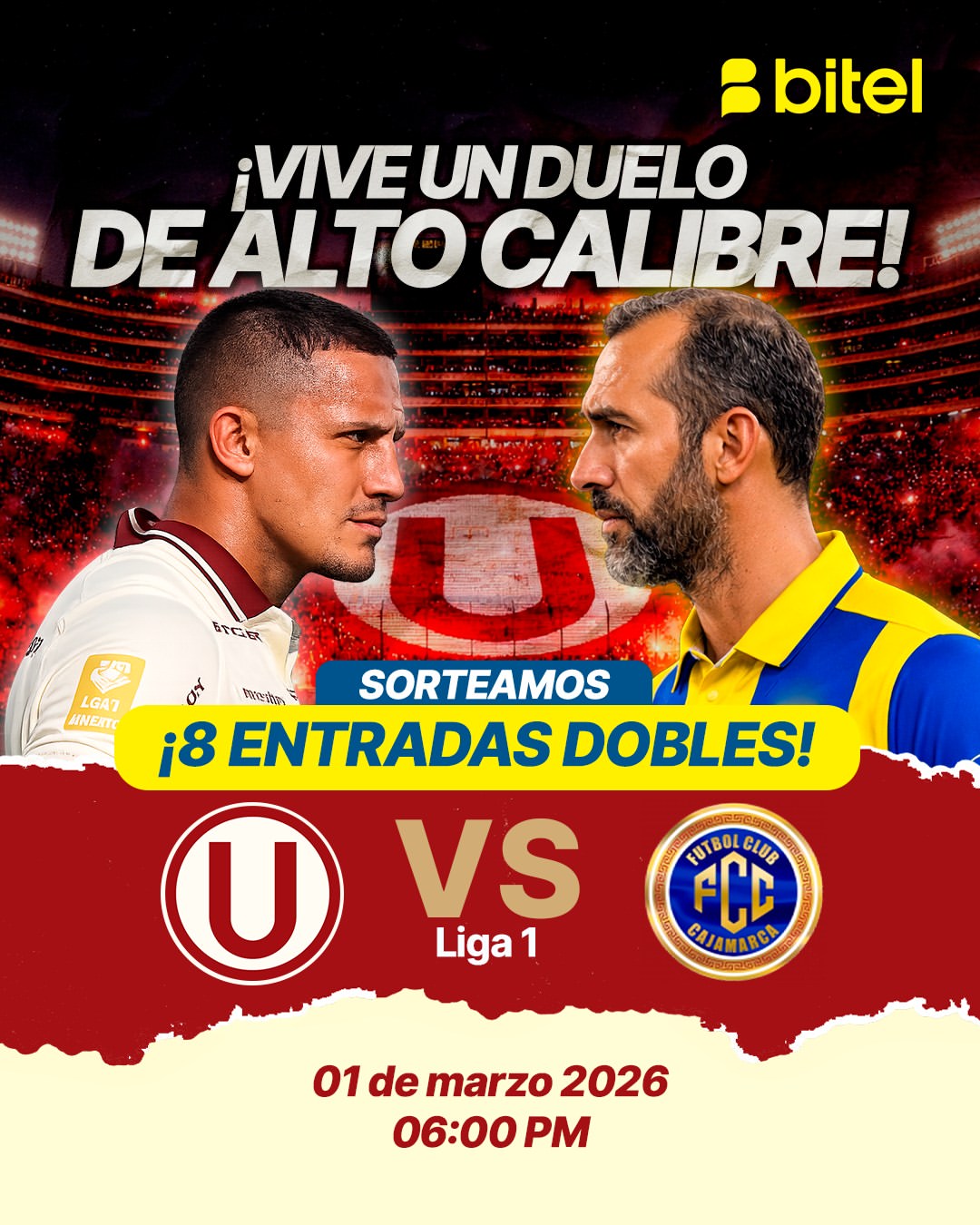Imagen de ⚽🔥 ¡Se viene un duelo de alto calibre!

Este 1 de marz