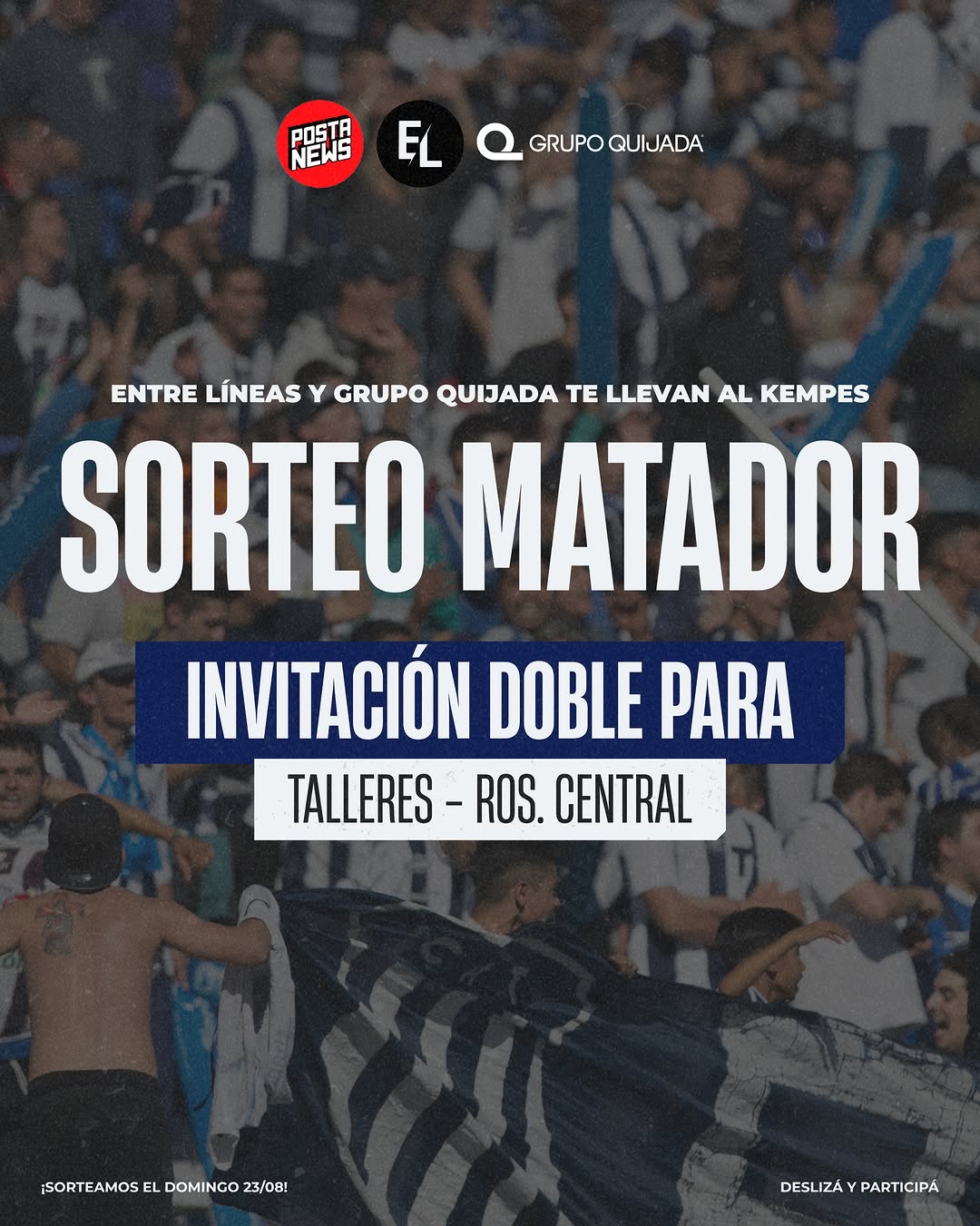 Imagen de 💙🤍 ¡SORTEO MATADOR! 

Entre Líneas y Grupo Quijada t