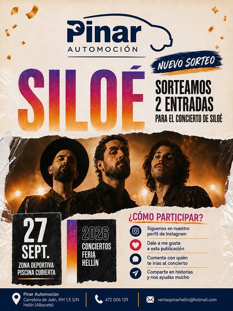 Imagen de 🎟️ ¡SORTEO ESPECIAL! 🎟️
En Pinar Automoción segu