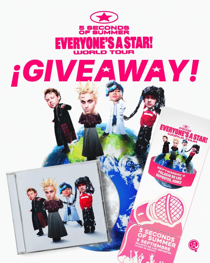 Imagen de 🎸 GIVEAWAY 5 SECONDS OF SUMMER 🎸

🎫 Premios = Bolet