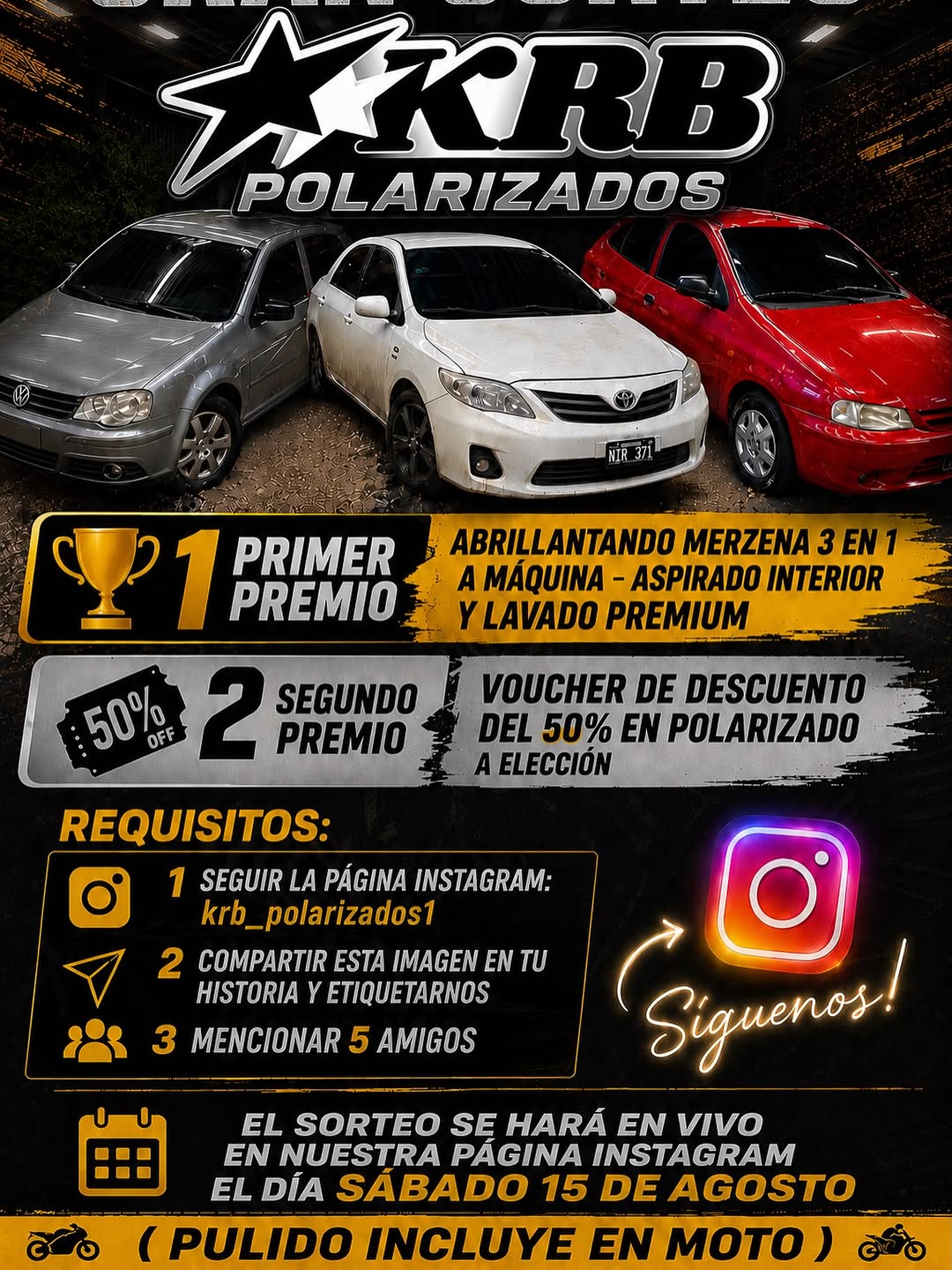 Imagen de Gran sorteo @krb_polarizados1 💣💣💣🤯🤯🤯🤯 
