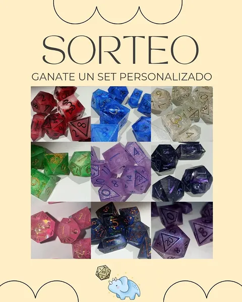 Imagen de SORTEO DE DADOS PERSONALIZADOS

Llegamos a los mil seguidore