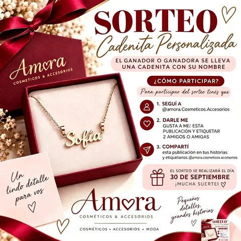 Imagen de 🎀 ¡SORTEO ESPECIAL AMORA! 🎀
¿Te gustaría ganar una 