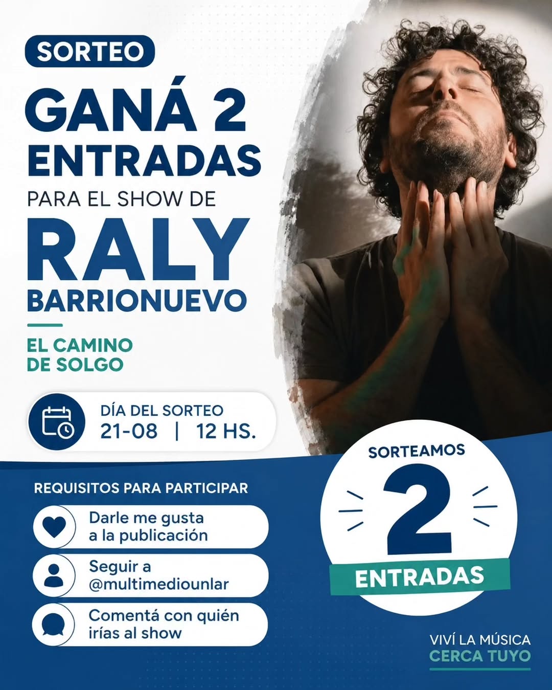 Imagen de 🎉 ¡SORTEO MULTIMEDIO UNLaR! 🎶

¿Querés vivir el sho