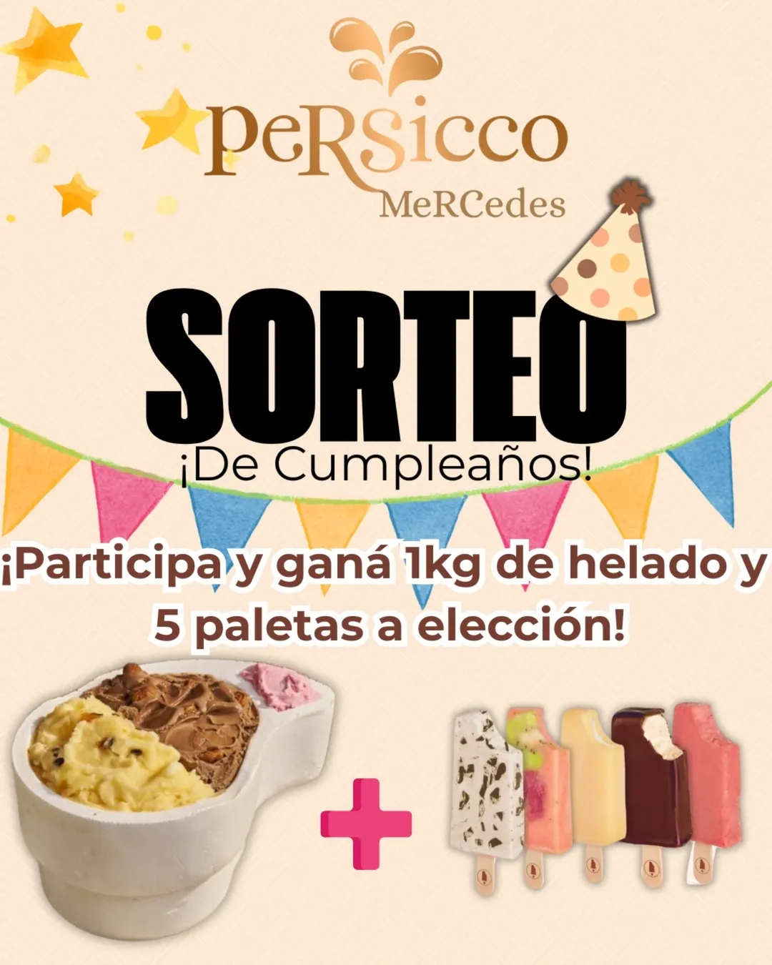 Imagen de 🎁 ¡SORTEO de Cumpleaños en Persicco Mercedes! 🎉
Quer