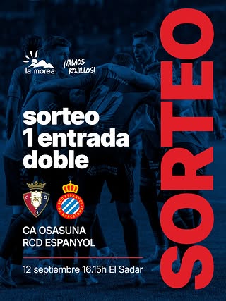 Imagen de ¡SORTEAMOS 1 ENTRADA DOBLE OSASUNA VS ESPANYOL! 🔥

Parti
