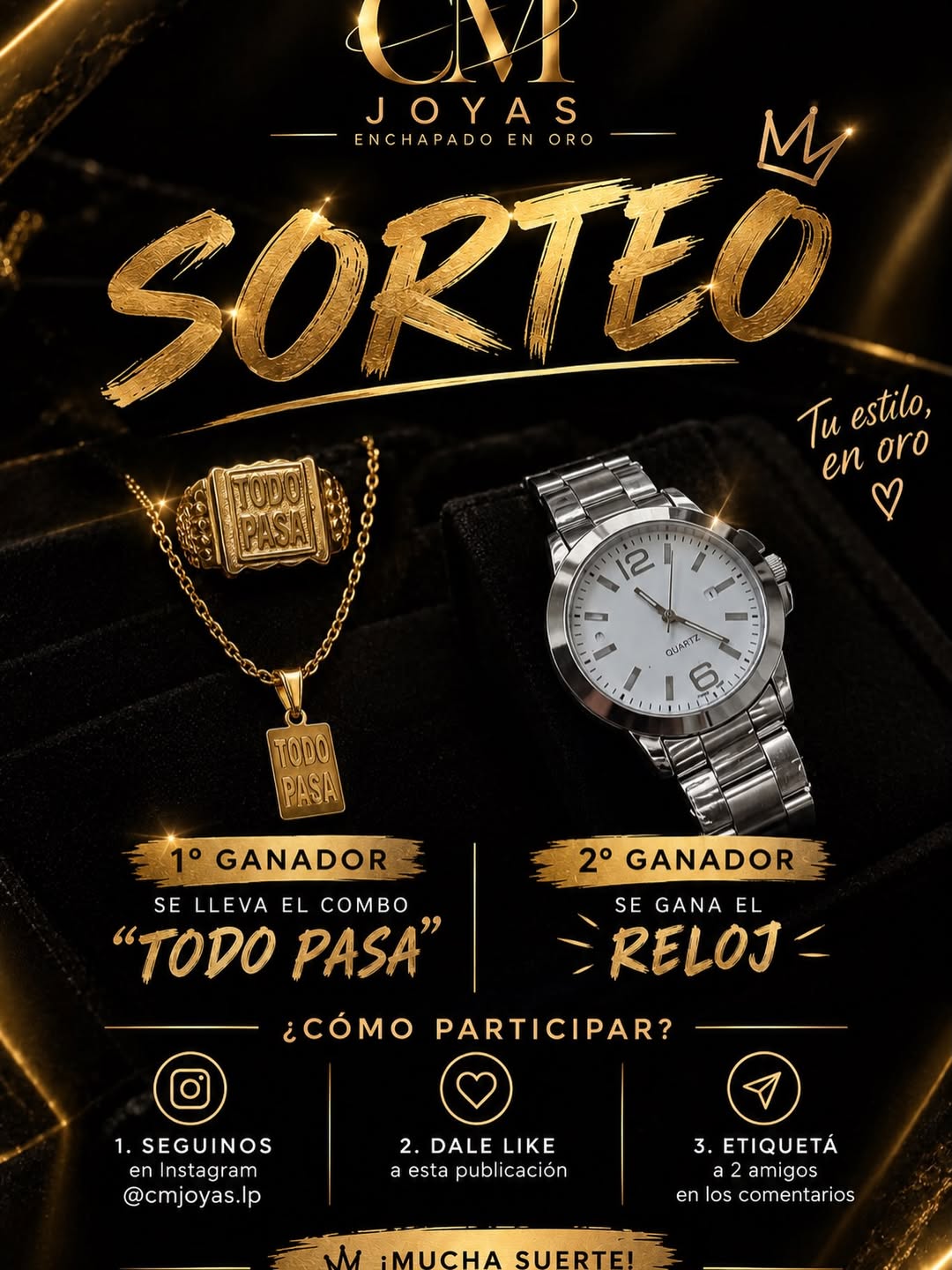 Imagen de 🎁✨ ¡SORTEO DOBLE EN CM JOYAS! ✨🎁

¡Esta vez hay 