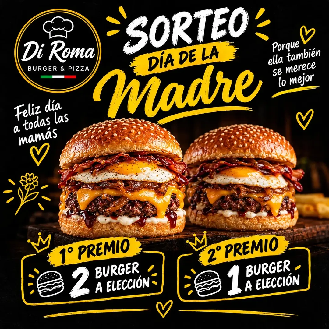Imagen de 🎁💛 ¡SORTEO DEL DÍA DE LA MADRE! 💛🎁

En Di Roma
