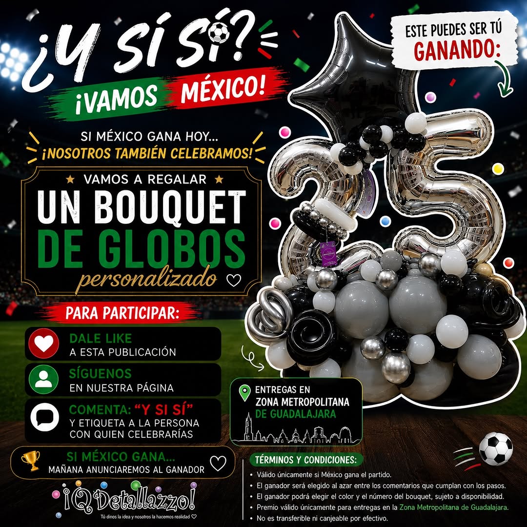 Imagen de 🇲🇽 ¿Y si sí? 👀🎈

Si México gana hoy… ¡noso