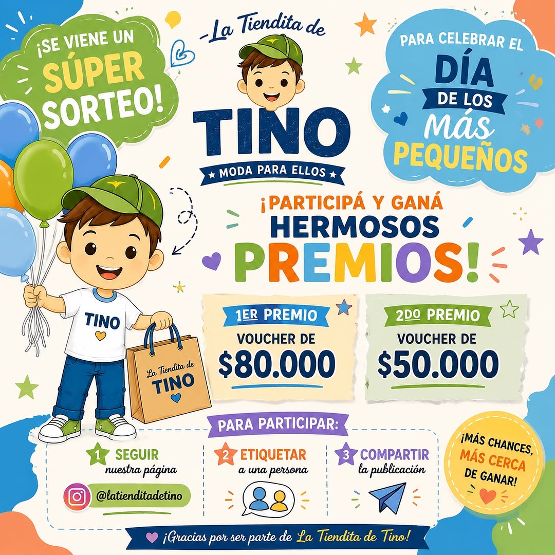 Imagen de 🎈✨ ¡SORTEO EN LA TIENDITA DE TINO! ✨🎈

Porque el 