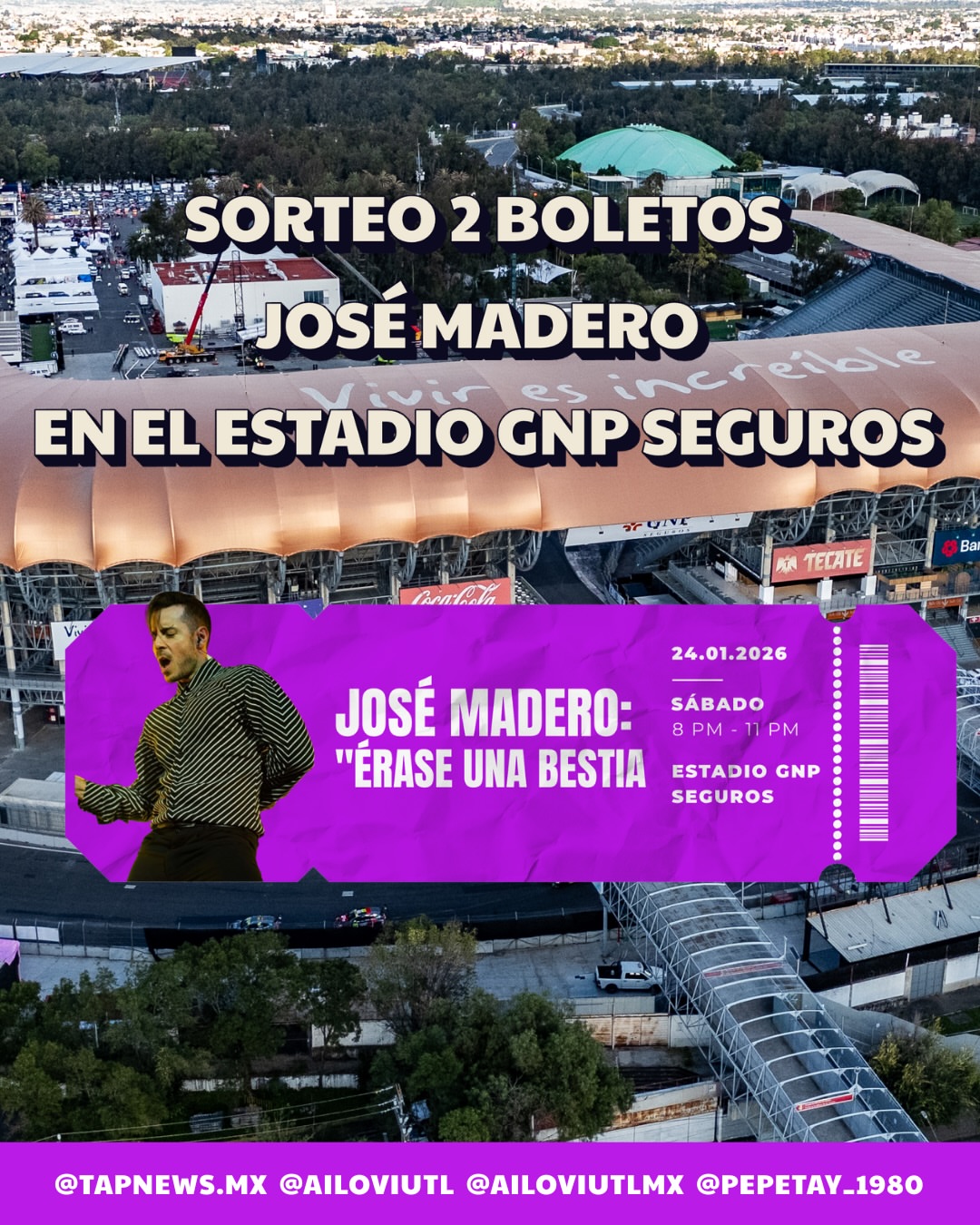 Imagen de 🎤🔥 SORTEO | JOSÉ MADERO EN CDMX 🔥🎤

¡Tenemos 2