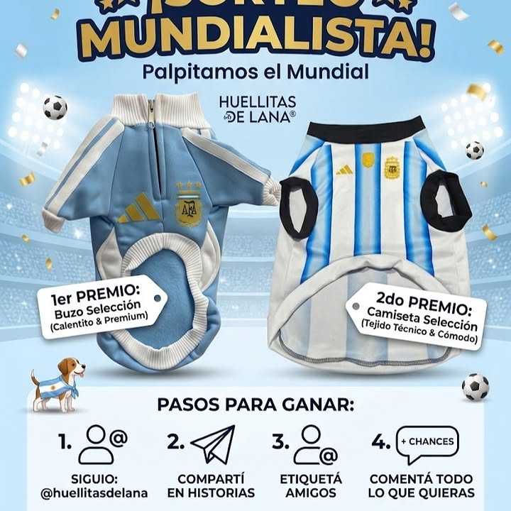Imagen de ¡SORTEO MUNDIALISTA EN HUELLITAS DE LANA®! 🏆🇦🇷�