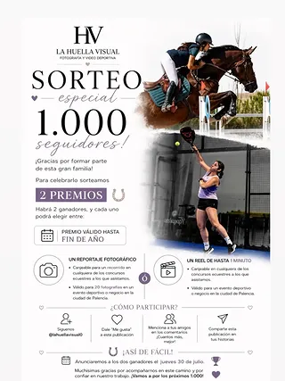 Imagen de ​🥳 ¡SORTEO ESPECIAL 1.000 SEGUIDORES! 🥳

​¡Ya so