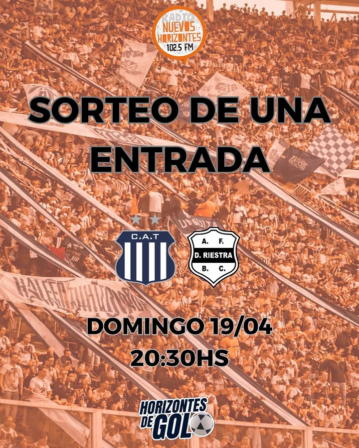 Imagen de 🚨 ¿QUERÉS IR A VER A TALLERES?

🎟️ Radio Nuevos Ho