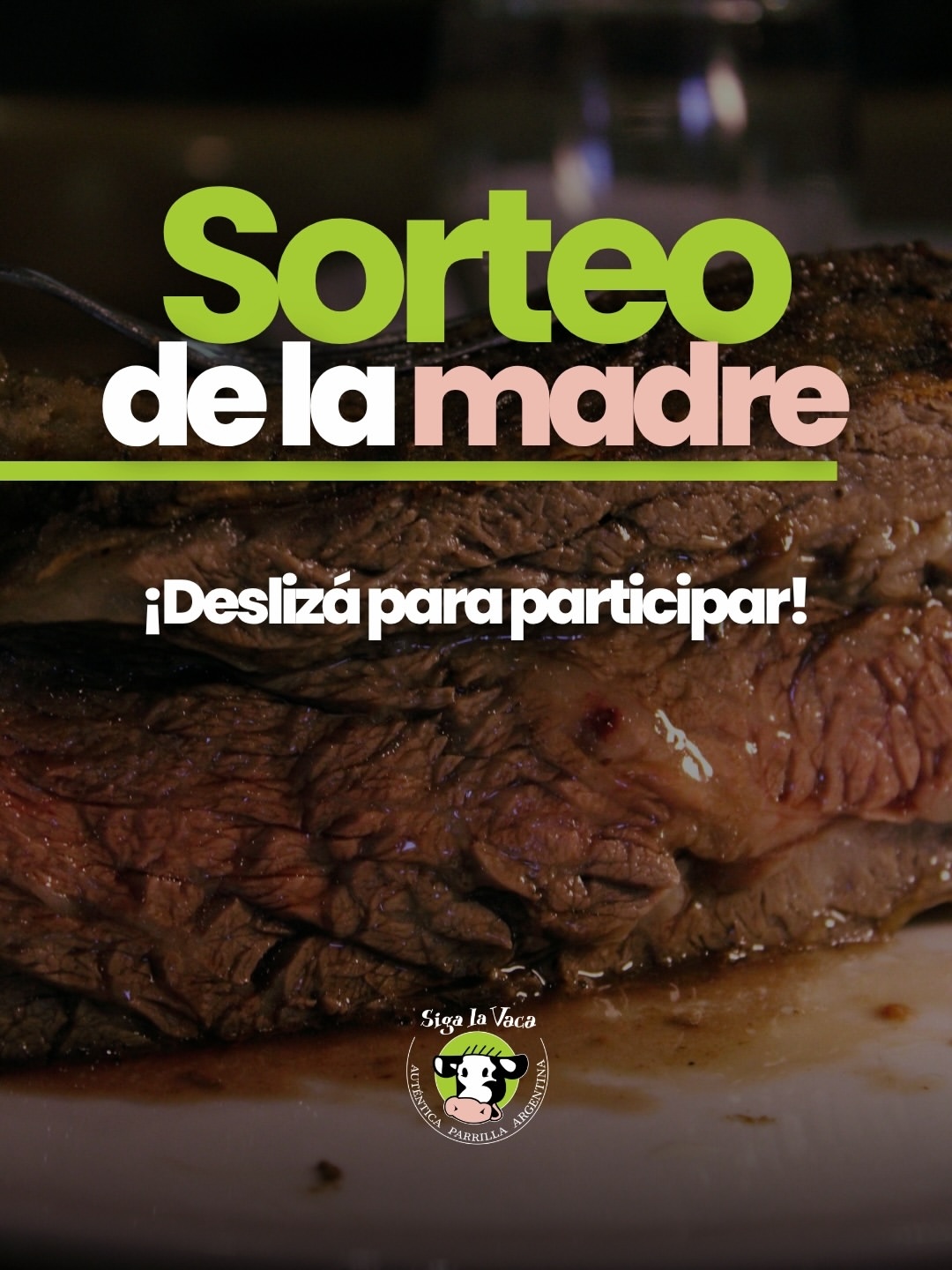 Imagen de 💚🐮 ¡MAMÁ SE MERECE UN ASADO Y NOSOTROS LO SORTEAMOS!