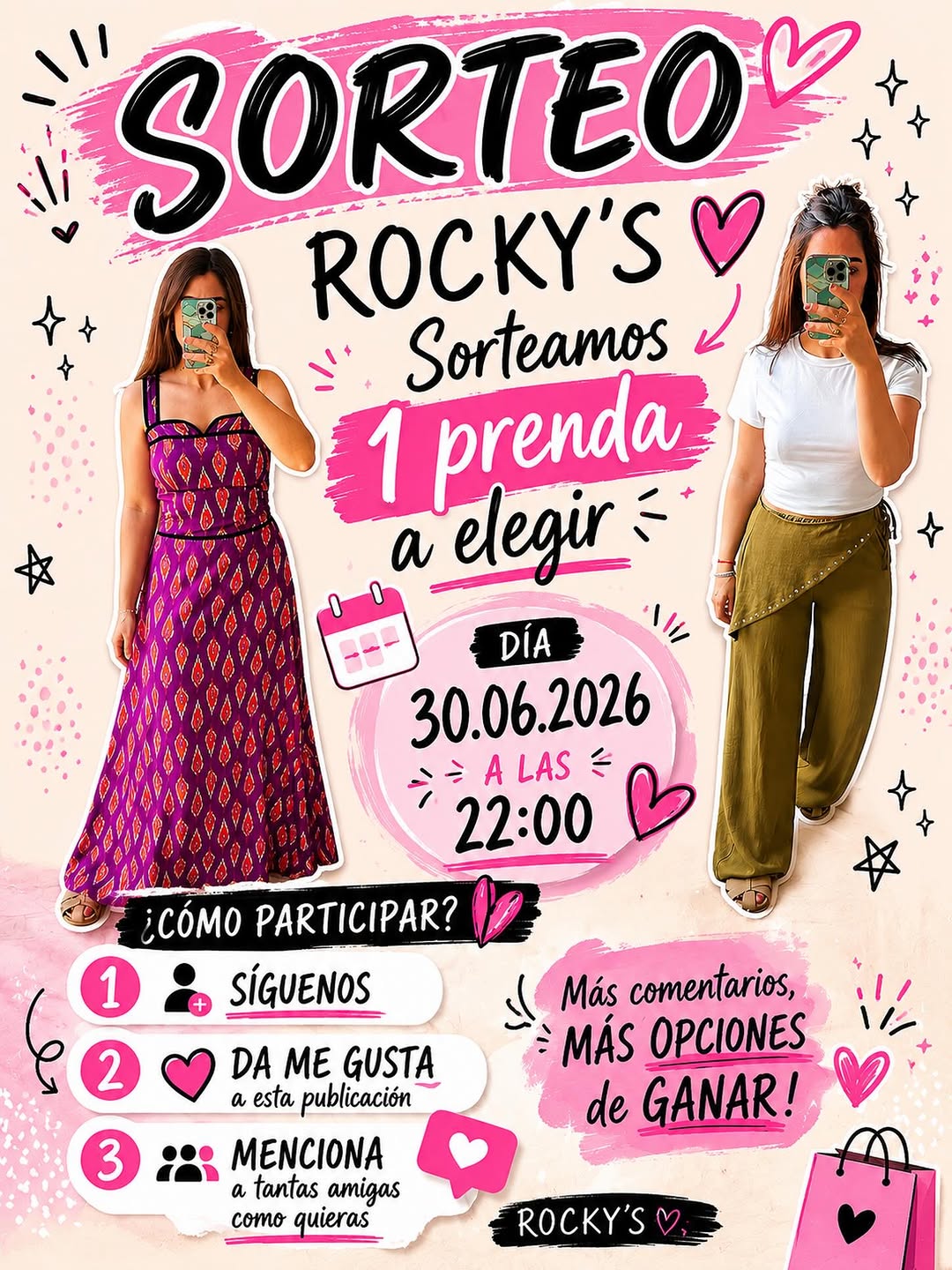 Imagen de SORTEO ACTIVO ! 🛍️🛒
1 SEGUIRNOS
2 DAR ME GUSTA ❤�