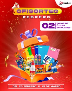 Imagen de ¡Ofisorteo Febrero!
 
Participa y gánate, una de las 02 ca