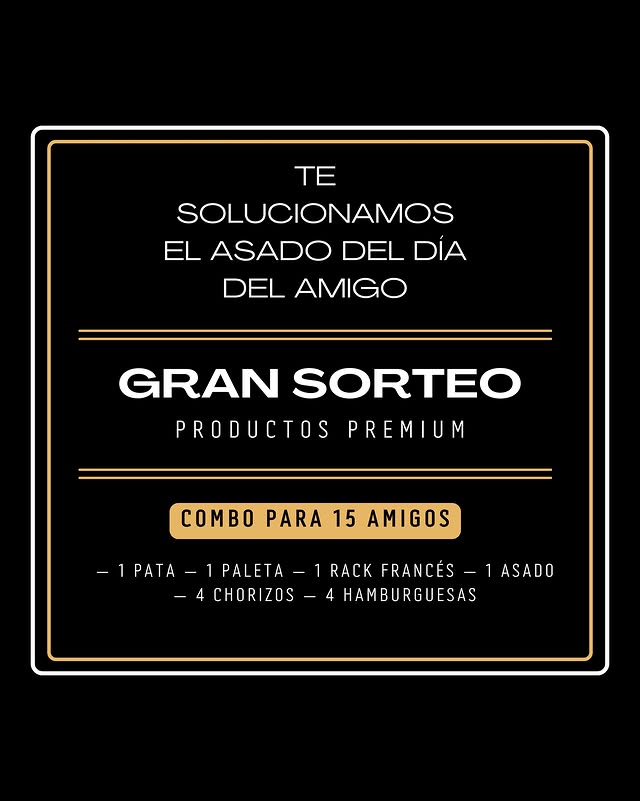 Imagen de 15 amigos. 1 ganador. El asado lo ponemos nosotros.

Sorteam