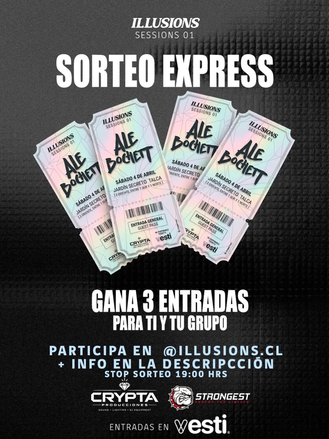 Imagen de [SORTEO FLASH ]⚡️

Si no vives la experiencia ILLUSIONS 