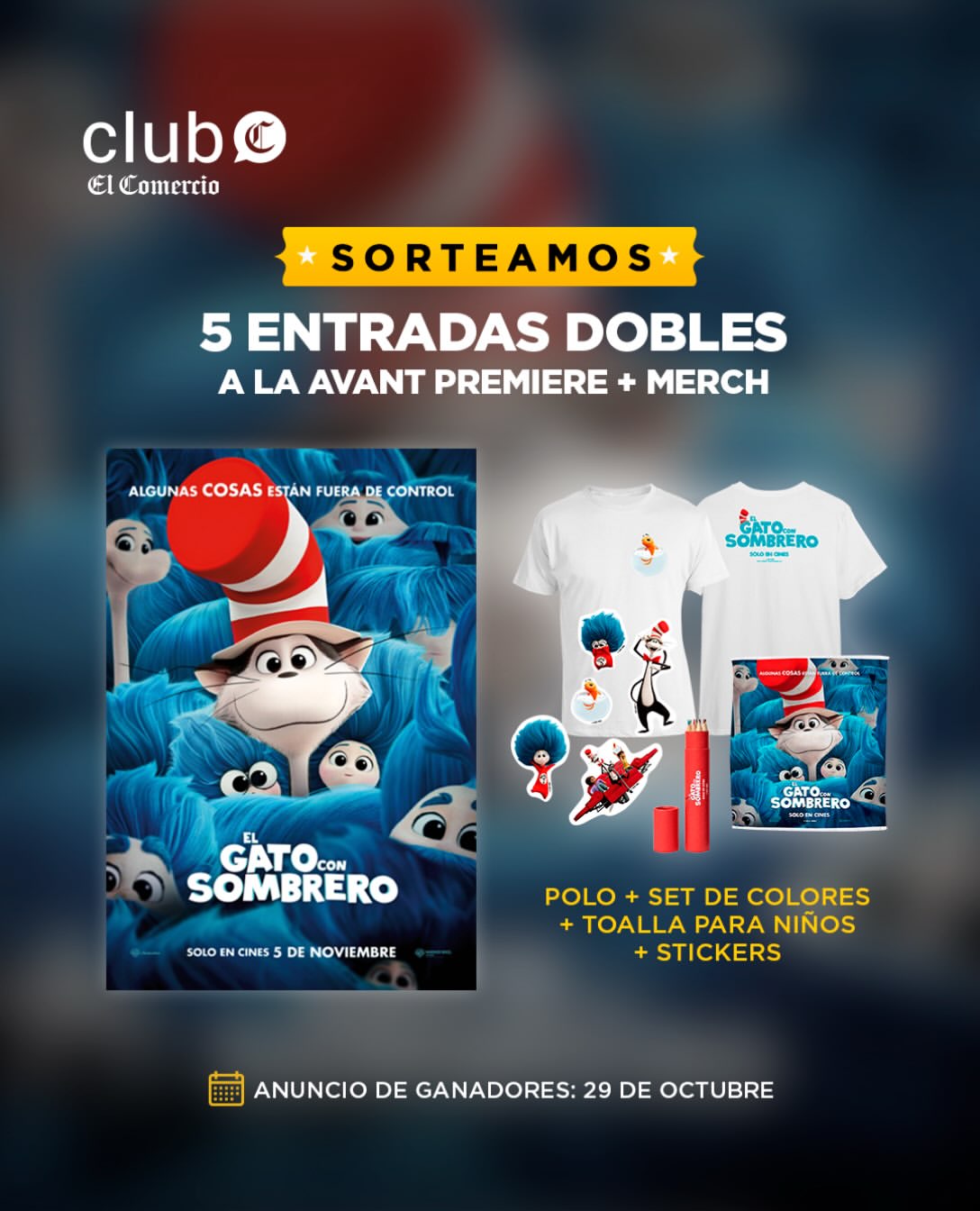 Imagen de 🎩🐱 ¡SORTEO: Vive la van premiere de El Gato con Sombr