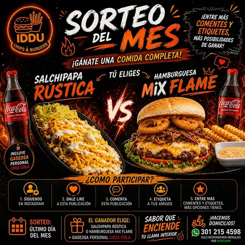 Imagen de 🔥 ¡SORTEO DEL MES EN IDDU! 🔥

¿Se te antoja una comi