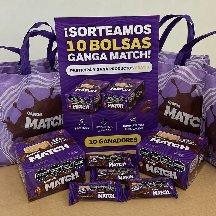 Imagen de 🎁 SORTEAMOS 10 BOLSAS GANGA MATCH LLENAS DE PRODUCTOS

Pa