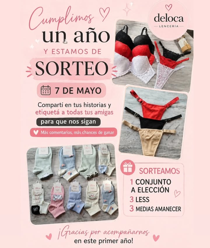 Imagen de 🎉✨ ¡CUMPLIMOS 1 AÑO Y LO FESTEJAMOS CON SORTEO! ✨�