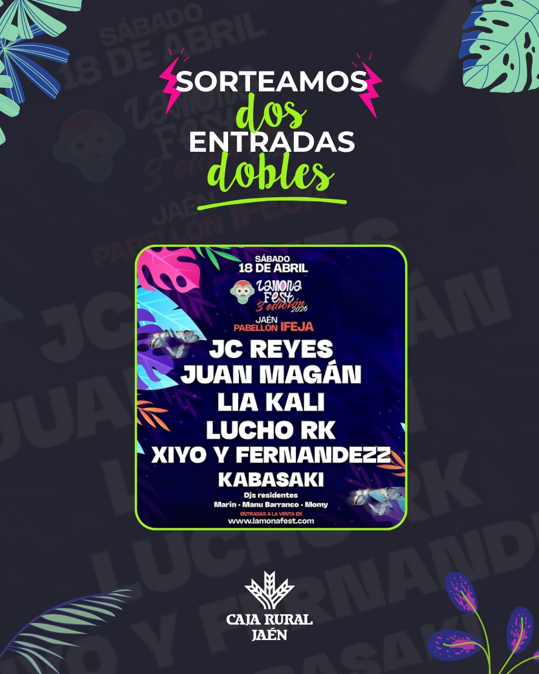 Imagen de 🎉 ¡SORTEO ACTIVO! 🎉

¿Quieres vivir una noche inolvi