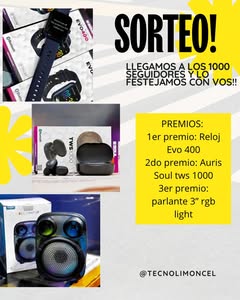 Imagen de Sorteooo!!!
Llegamos a los 1000 seguidores, y lo queremoos f