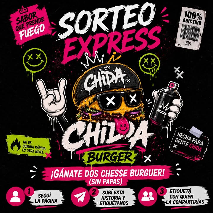 Imagen de 🔥 SORTEO EXPRESS 🔥

¿Querés ganarte 2 Chesse Burguer