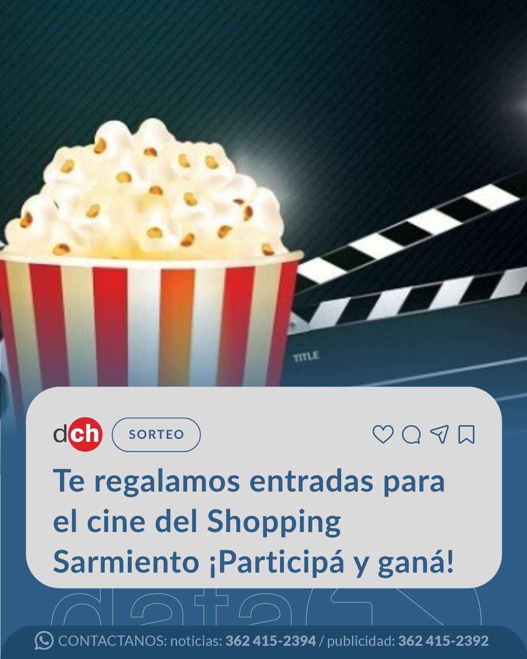 Imagen de Sorteo 💯

Te regalamos nuevas entradas para el cine del S